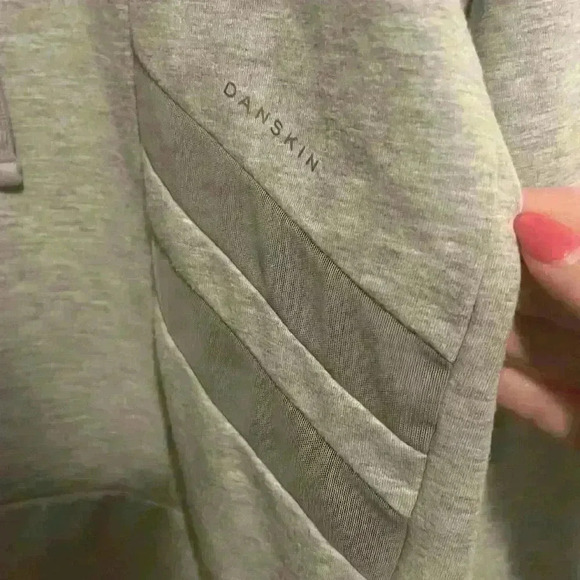 Danskin Athleisure Grey Hoodie with Mesh see through, size M - Picture 2 of 6